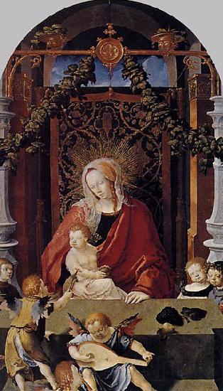 Lucas van Leyden Virgin and Child with Angels Spain oil painting art